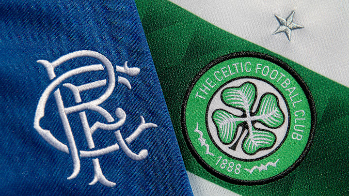 The Glasgow Celtic FC and the Glasgow Rangers FC Club Badges