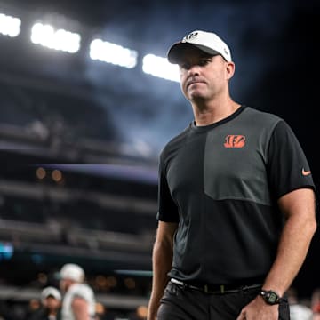 Aug 7, 2025; Philadelphia, Pennsylvania, USA; Cincinnati Bengals head coach Zac Taylor after a game against the Philadelphia Eagles at Lincoln Financial Field. Mandatory Credit: Bill Streicher-Imagn Images