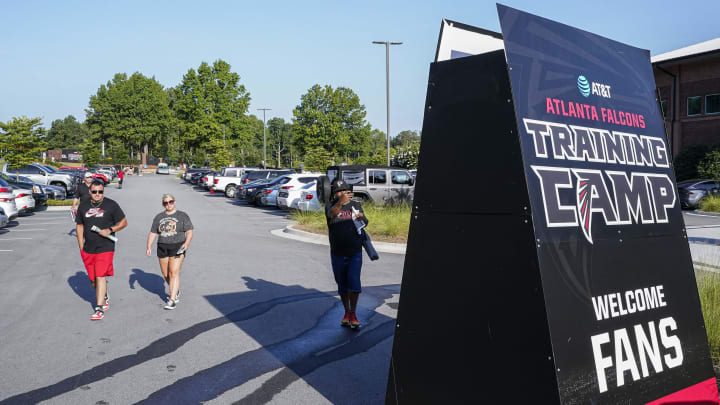 The Atlanta Falcons will have their first open training camp practice of the summer Saturday at Seckinger High School.