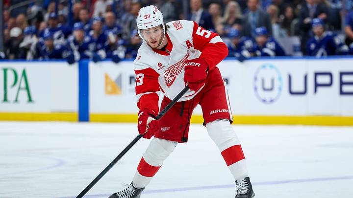 Detroit Red Wings defenseman Moritz Seider Mandatory Credit: Nathan Ray Seebeck-Imagn Images Detroit Red Wings defenseman Moritz Seider Mandatory Credit: Nathan Ray Seebeck-Imagn Images