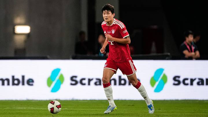 Bayern Munich defender Kim Min-jae in action during pre-season.