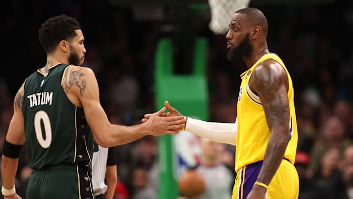 Jayson Tatum and LeBron James will renew acquaintances when the Celtics visit the Lakers on Thursday