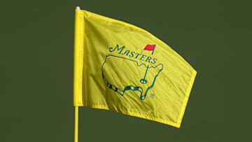 The Masters flag at Augusta National Golf Club