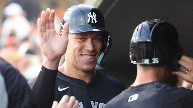 New York Yankees outfielder Aaron Judge (99)
