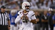Florida State Seminoles quarterback DJ Uiagalelei on Sep 28, 2024.