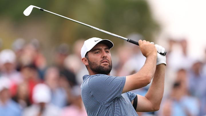 Scottie Scheffler during the final round of the 2025 Players Championship at TPC Sawgrass