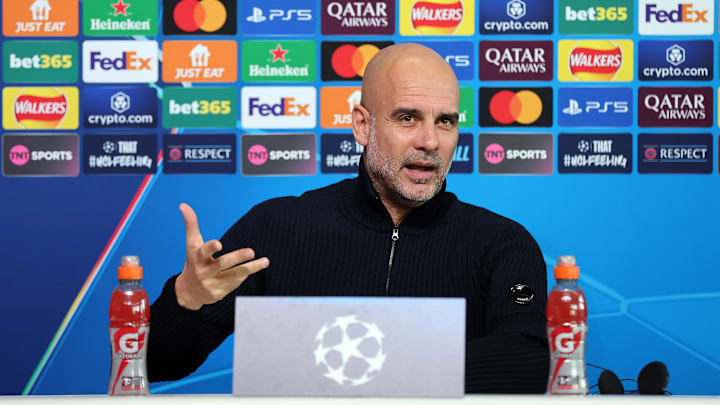 Manchester City Training Session And Press Conference - UEFA Champions League 2024/25 League Phase