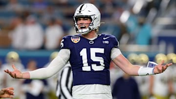 Penn State football quarterback Drew Allar