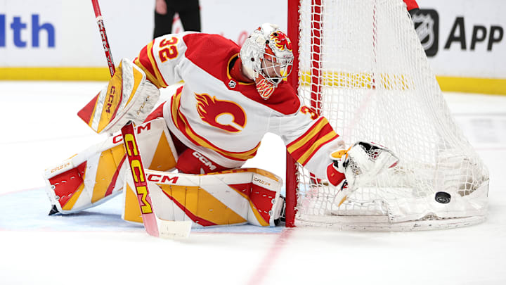 Dustin Wolf remains the Flames' remaining ticket to the Stanley Cup playoffs this season.