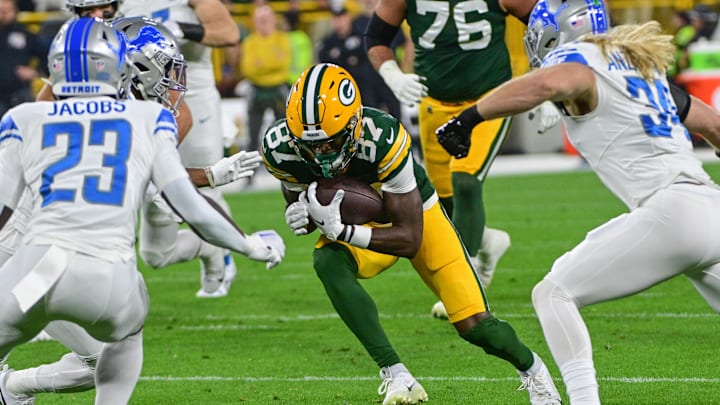 Packers-Lions Injury Report: Romeo Doubs Remains in Concussion Protocol