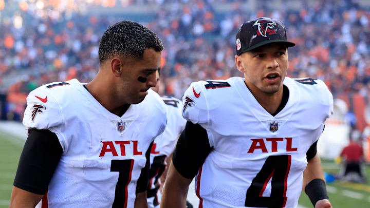Marcus Mariota, Desmond Ridder, Atlanta Falcons
