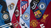 The Club Badges of the 12 European Super League teams