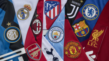 The Club Badges of the 12 European Super League teams