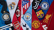 The Club Badges of the 12 European Super League teams