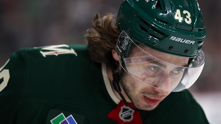 Minnesota Wild defenseman Quinn Hughes (43): Matt Krohn-Imagn Images