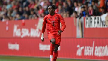 Mathys Tel in action during the friendly against Grasshoppers 