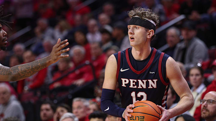  Penn Quakers forward TJ Power (12) 