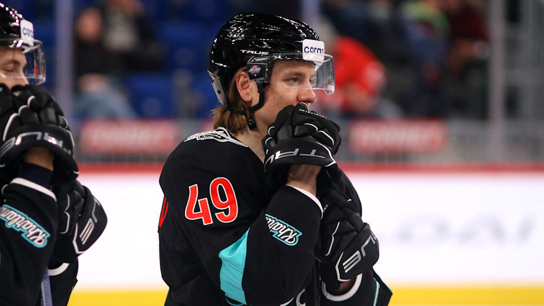 Maxim Shabanov (49), attending the KHL All-Star Game.