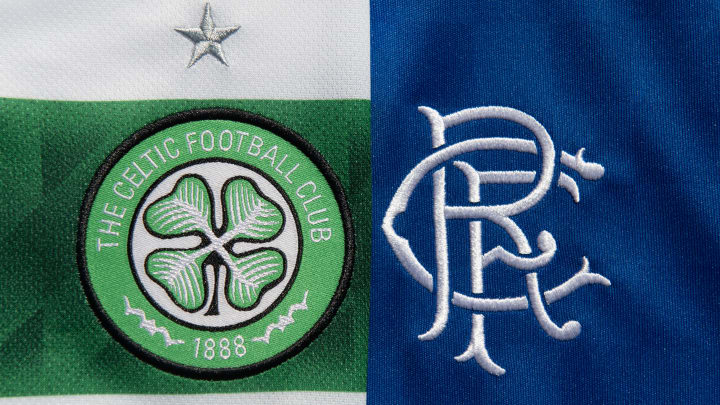 The Glasgow Celtic FC and the Glasgow Rangers FC Club Badges