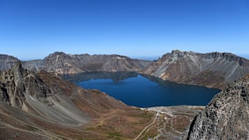 Mount Paektu in North Korea