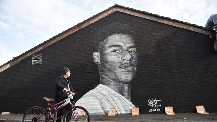 Marcus Rashford Mural In Manchester
