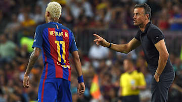 Luis Enrique foi campeão com Neymar no Barcelona