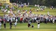 Jun 19, 2016; Oakmont, PA, USA; Shane Lowry hits from the 18th fairway during the final round of the U.S. Open golf tournament at Oakmont Country Club. Mandatory Credit: John David Mercer-Imagn Images