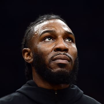 Dec 23, 2021; Phoenix, Arizona, USA; Phoenix Suns forward Jae Crowder (99) is introduced before the game against the Oklahoma City Thunder at Footprint Center. Mandatory Credit: Joe Camporeale-Imagn Images