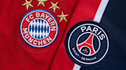 The FC Bayern Munich and Paris Saint-Germain Club Badges
