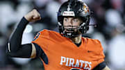 In the final game of his high school career, four-star quarterback Rocco Marriott guided his Platte County Pirates to an overtime victory against Carthage to win the Class 5 Show-Me Bowl for the second consecutive season. Platte County began the preseason at No. 1 and never relinquished the top spot.