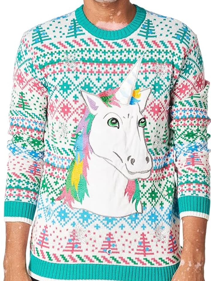 Best ugly Christmas sweaters: Unicorn Ugly Christmas Sweater