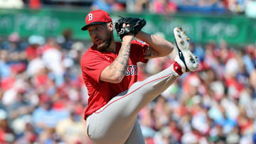 Feb 28, 2025; Clearwater, Florida, USA;  Boston Red Sox starting pitcher Garrett Crochet (35) throws a pitch during the first inning against the Philadelphia Phillies at BayCare Ballpark. Mandatory Credit: Kim Klement Neitzel-Imagn Images
