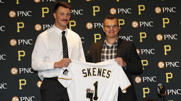 Pittsburgh Pirates pitcher Paul Skenes General manager Ben Cherington
