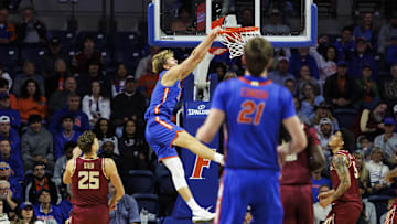 Florida Gators forward Thomas Haugh had 20 points with 13 rebounds.