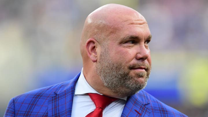 Oct 3, 2021; Inglewood, California, USA; Arizona Cardinals general manager Steve Keim reacts during the 37-20 victory against the Los Angeles Rams at SoFi Stadium. Mandatory Credit: Gary A. Vasquez-USA TODAY Sports