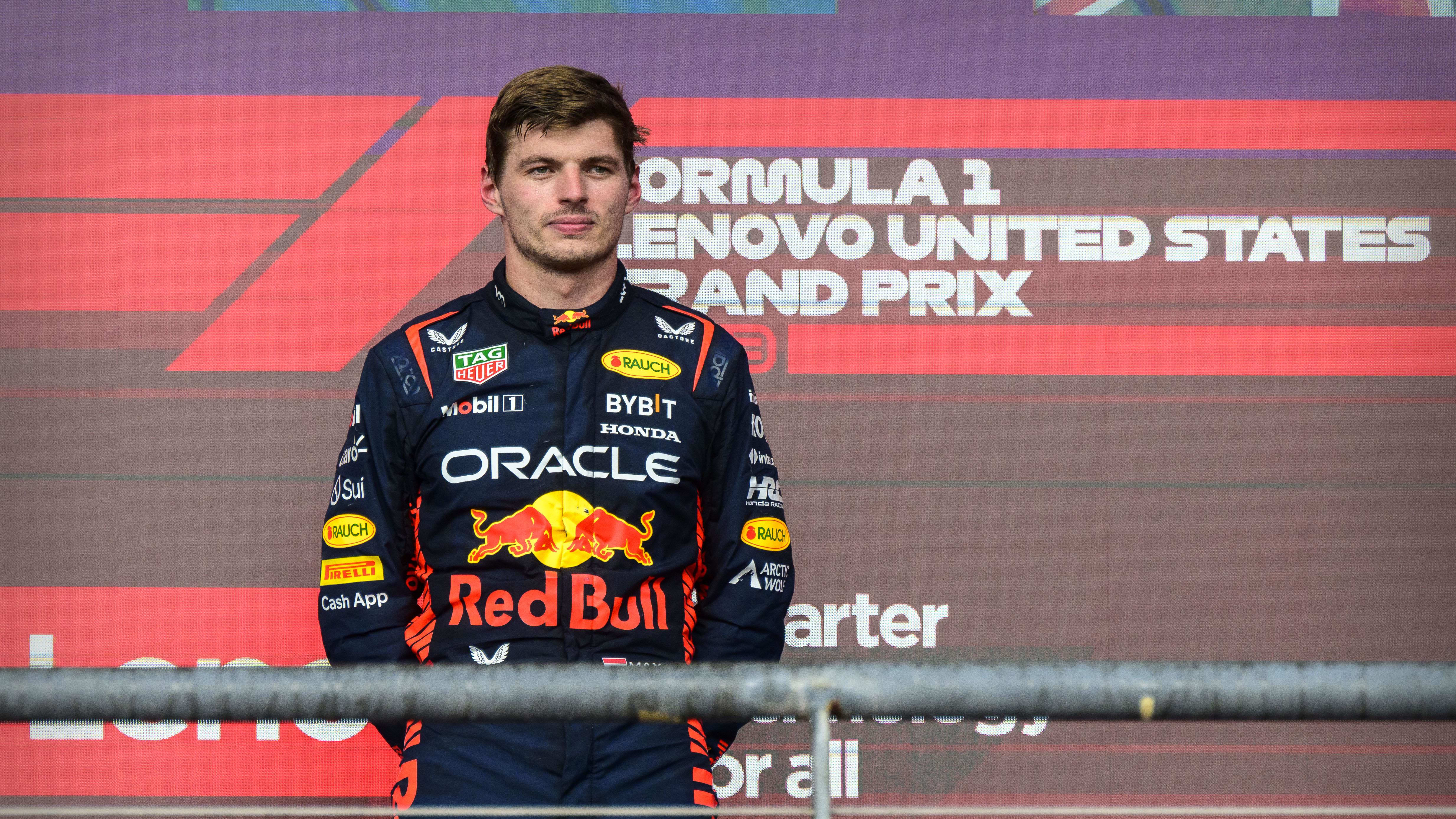 Oct 22, 2023; Austin, Texas, USA; Red Bull Racing Honda driver Max Verstappen (1) of Team