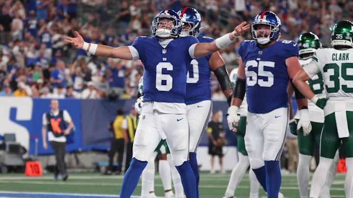 Jaxson Dart will make his first NFL start this Sunday when the Giants host the Chargers. Jaxson Dart will make his first NFL start this Sunday when the Giants host the Chargers.