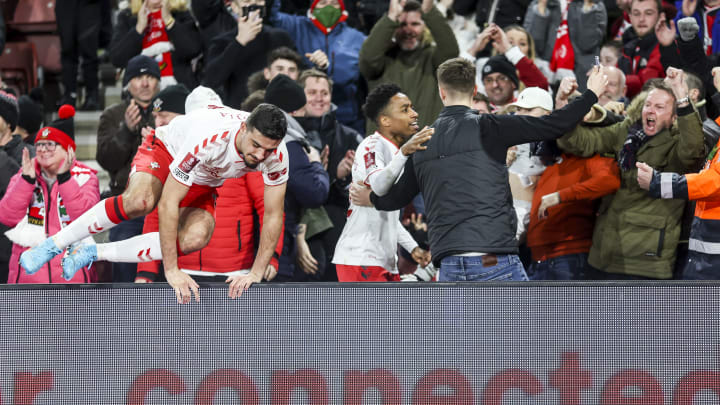 Walker-Peters ended up in the stands after his winner