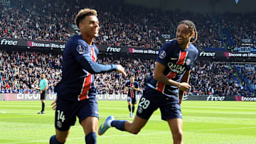 Bradley Barcola et Désiré Doué - PSG