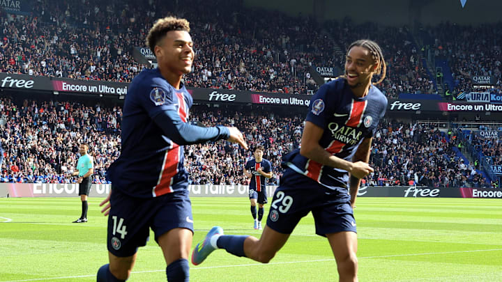 Bradley Barcola et Désiré Doué - PSG Bradley Barcola et Désiré Doué - PSG