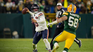 Caleb Williams led the Bears back after a rough first half against the Packers, but an interception on the final play kept him from completing yet another late comeback