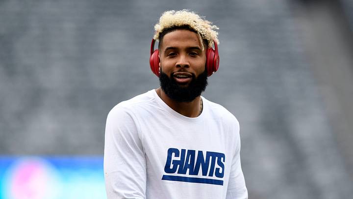 New York Giants wide receiver Odell Beckham Jr. on the field for warmups before facing the Washington Redskins on Sunday, Oct. 28, 2018, in East Rutherford.

Giants Vs Redskins