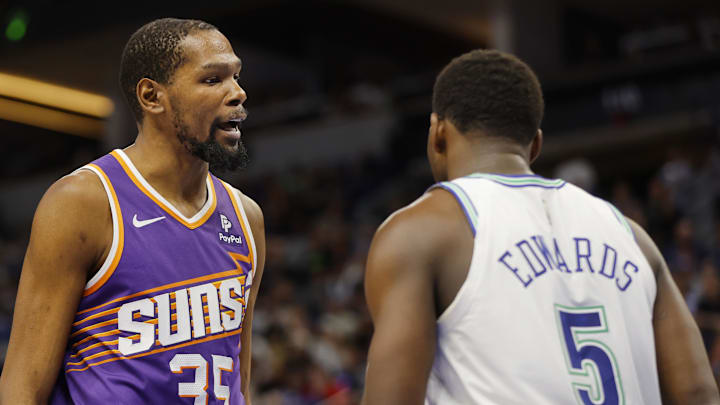 Phoenix Suns star Kevin Durant reportedly nixed a trade that would have paired him with Anthony Edwards in Minnesota.