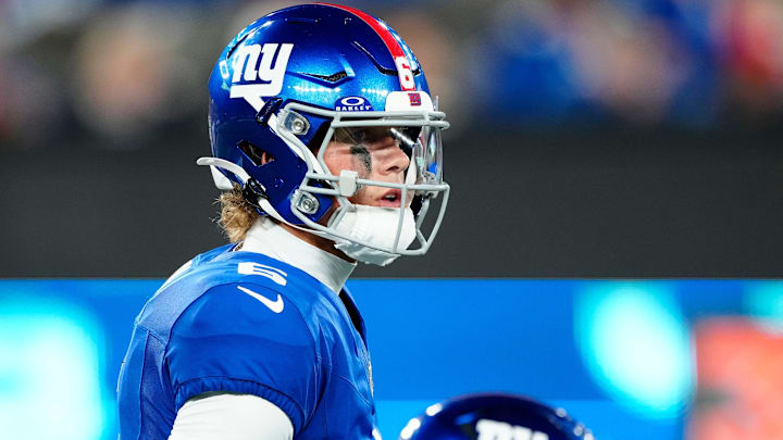 Jaxson Dart has been named the Giants' starting quarterback for their game against the Chargers. Jaxson Dart has been named the Giants' starting quarterback for their game against the Chargers.