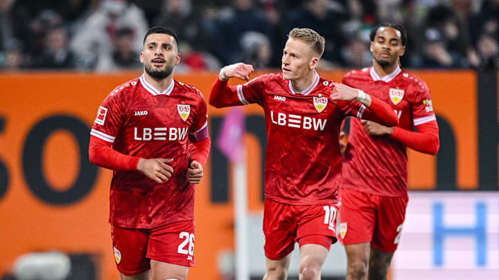 Chris Führich (m.) reist gemeinsam mit Deniz Undav zum DFB-Team