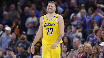 Dončić is off to a hot start in his first full season with the Lakers, averaging 37.1 points per game.