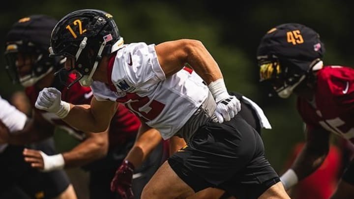 Washington Commanders rookie Luke McCaffrey is a starter on the first unofficial depth chart. Instagram/luke_mccaffrey_