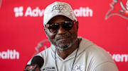 Jul 31, 2025; Tampa, FL, USA; Tampa Bay Buccaneers head coach Todd Bowles Mandatory Credit: Nathan Ray Seebeck-Imagn Images