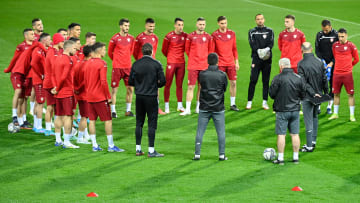 La Macedonia in allenamento