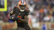 Nov 27, 2022; Cleveland, Ohio, USA; Cleveland Browns wide receiver Amari Cooper (2) runs the ball against the Tampa Bay Buccaneers during overtime at FirstEnergy Stadium. Mandatory Credit: Scott Galvin-USA TODAY Sports